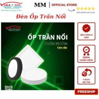 Đèn Ốp Trần Nổi VINASUN, Đèn Ốp Trần Thân Nhôm Cao Cấp 12W, 18W, 24W Với 3 Chế Độ Sáng Phù Hợp Với Phòng Khách, Ban Công