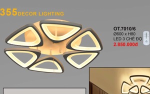 Đèn ốp trần OT7010/6