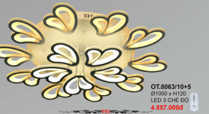 Đèn ốp trần OT8063/10+5