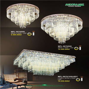 Đèn ốp trần pha lê 9879/600