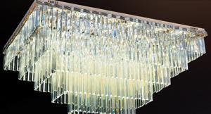 Đèn ốp trần pha lê cao cấp trang trí phòng khách, phòng ngủ 9879-1050