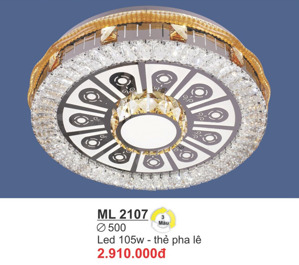 Đèn ốp trần pha lê ML2107