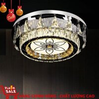 Đèn ốp trần pha lê OFL-668-5/600Y trang trí tiệm Spa, Shop mỹ phẩm