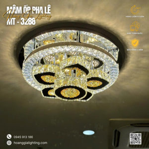 Đèn ốp trần pha pha lê MT3288