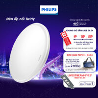 Đèn ốp trần Philips 31824 Twirly LED WHT công suất 12W - Ánh sáng vàng 2700K (01 đèn)