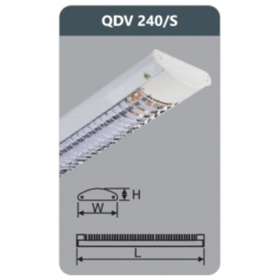 Đèn ốp trần siêu mỏng Duhal QDV 240/S (QDV240/S)