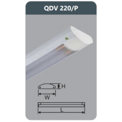Đèn ốp trần siêu mỏng Duhal QDV 220/P (QDV220/P)