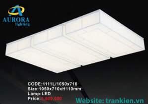 Đèn ốp trần  thủy tinh cao cấp trang trí phòng khách, nhà hàng 1111L