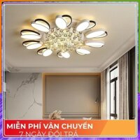 ĐÈN ỐP TRẦN trang trí, đèn LED phòng khách 10 cánh 3 chế độ sáng kèm điều khiển từ xa bảo hành 24 tháng