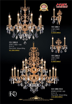 Đèn ốp trần Venus 1280/10+5