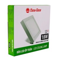 Đèn ốp trần vuông 18w Rạng Đông