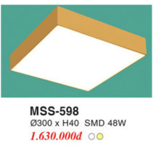 Đèn ốp trần vuông siêu sáng MSS-598