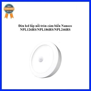 Đèn Panel ốp trần lắp nổi cảm biến Nanoco NPL246RS