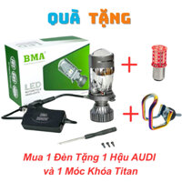 Đèn Pha Bi Cầu Siêu Sáng M01H BMA 40W Lắp Ô Tô Xe Máy Chân H4 12,24V Điện Bình