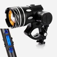 Đèn Pha Cho Xe Đạp Siêu Sáng Chống Nước Sạc Điện USB Kèm Chân Đế Và Đèn Sau Hậu Cảnh Báo Màu Xanh Xe Đạp Gắn Đuôi Mai Lee