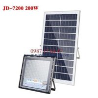 Đen Pha Chông Loa Cao Câp Năng Lượng Mặt Trời mã JD-7200 Công Suất 200W - Khung Nhôm nguyên khối