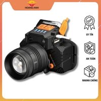 Đèn pha đội đầu sạc USB nhiều tính năng thu phóng, không thấm nước và xoay 360 độ
