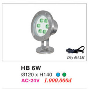 Đèn pha dưới nước HB 6W - Lá