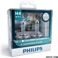 Đèn pha Halogen Philips Xtreme Vision Pro150 +150%