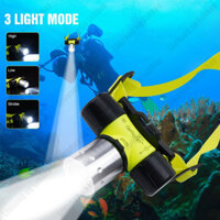 Đèn pha lặn chống nước Bơi lội dưới nước Đi bộ đường dài Đèn pin câu cá ngoài trời Đèn pha bóng đèn T6