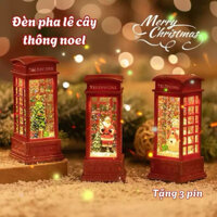 Đèn Pha Lê Cây Thông Noel, Quà Tặng Giáng Sinh, Đèn Led Trang Trí Noel Hình Ông Già Noel Người Tuyết Cây Thông 2024