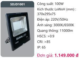 Đèn pha led 100w Duhal SDJD1001