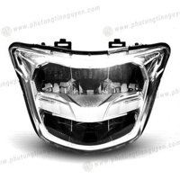 Đèn pha led 2 tầng Exciter 150 phiên bản mới Sporty 2019 hàng Zhipat màu đen