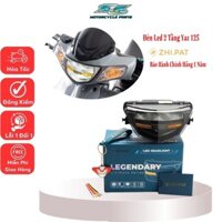 Đèn pha led 2 tầng ZHIPAT dành xe YAZ 125 Y125ZR  ánh sáng vượt trội 2 màu xám khói và bạc