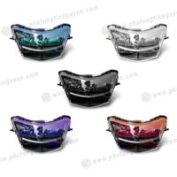 Đèn pha Led 2 tầng ZHIPAT chính hãng màu đen cho Wave Alpha, Wave S, Wave RS, Future X, Wave a 2020