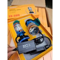 Đèn pha led 3 màu T12 Chính hãng 12/2024 lắp đặt xe máy, oto chân H4 BẢO HÀNH 12 THÁNG