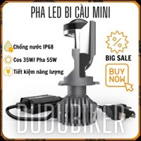 Đèn pha led bi cầu mini F40 chân H4 cao cấp gắn oto, xe máy chip CREE XHP cos 35W, pha 55W chân H4(BH 6 tháng)