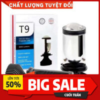 Đèn Pha Led Bi Cầu T9 H4 Cho xe con xe gắn máy ( Dùng Điện Ắc Quy ) Cắt Sáng chống lóa Mẫu 2024