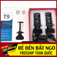Đèn Pha Led Bi Cầu T9 H4 Cho xe con xe gắn máy ( Dùng Điện Ắc Quy ) Cắt Sáng chống lóa Siêu Bền BH 2 Năm (TOP BÁN CHẠY N