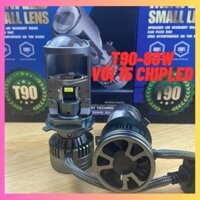 Đèn pha Led bi cầu T90 - 80w siêu sáng với 15 chip led chân H4( giá 1 bóng).