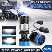 Đèn Pha Led Bi Cầu T90 Ultra H4 120w 15 Chip Led Lắp Ô tô Pha Bi Cầu Mini Chống Chói Cắt Sáng 12V