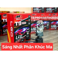 Đèn Pha Led Bi Cầu Xe Máy Đèn Pha Led Bi Cầu Lắp Xe Máy Oto T9 Pro MA Racing