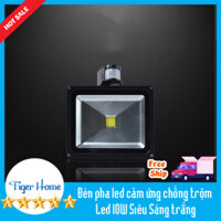 Đèn pha led cảm ứng chống trộm Led 10W Chống nước có điều chỉnh thời gian và sáng ngày đêm