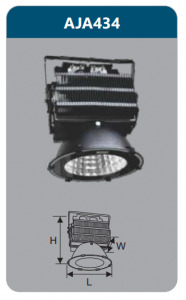 Đèn pha led cao cấp 400W Duhal AJA434