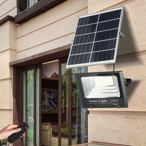 Đèn pha led chạy điện mặt trời công suất lớn 300W GV9300