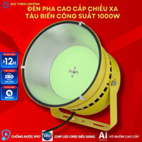 Đèn pha LED chiếu xa 1000W cho tàu biển có quạt tản nhiệt bảo hành 5 năm