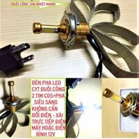 ĐÈN PHA LED CYT XÀI TRỰC TIẾP ĐIỆN MÁY XE , HÀNG CHÍNH HÃNG ( BH 12 THÁNG )