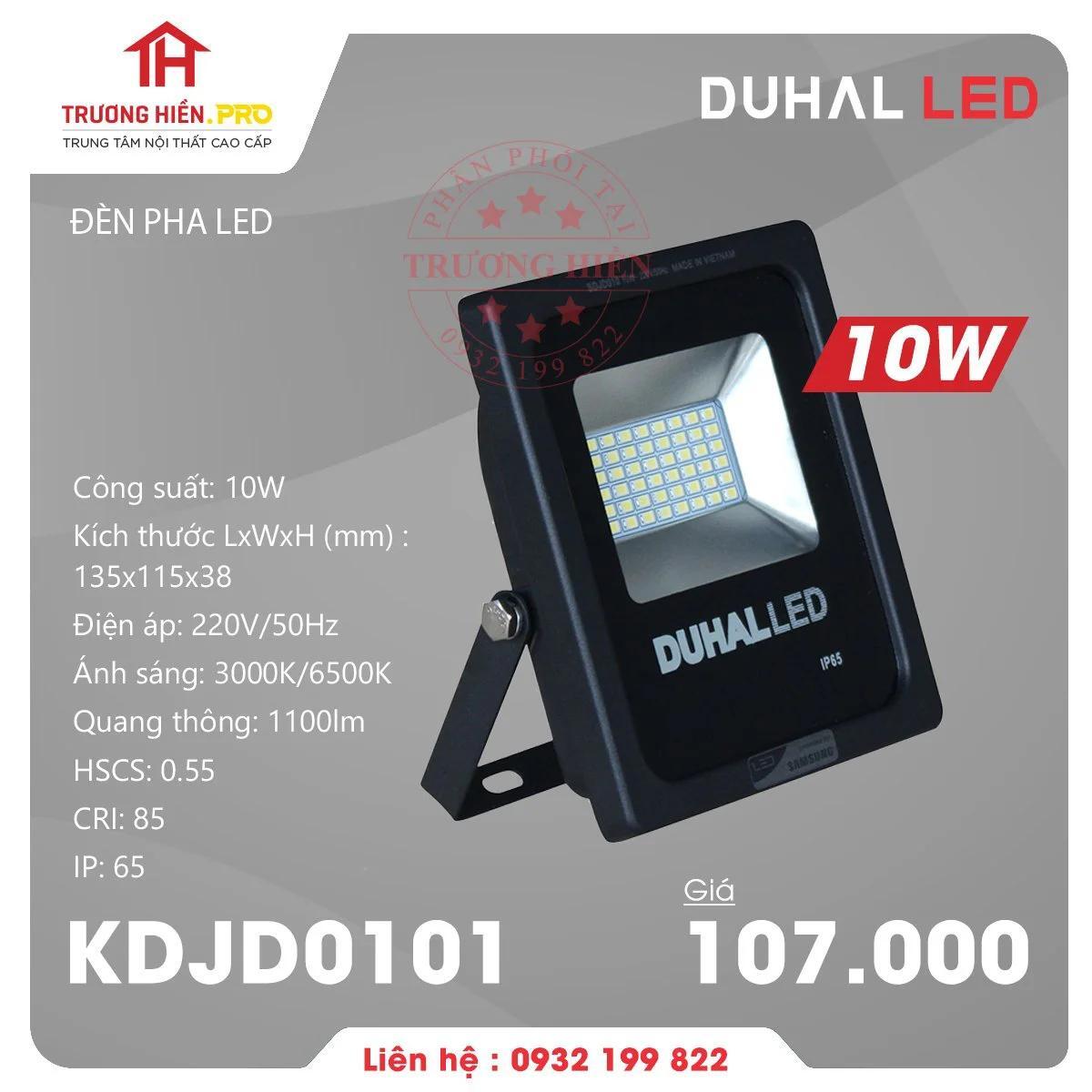 Đèn pha led Duhal KDJD0101 10W