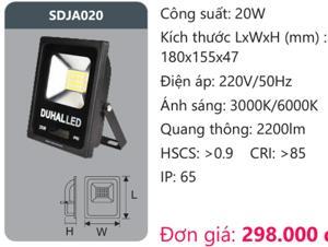 Đèn pha led Duhal SDJA020 20W