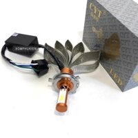 Đèn Pha Led H4 3 Tim Đuôi Tản Nhiệt [ Sáng Trắng ]