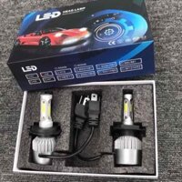 Đèn pha led H4 /X7 Pro 3 tim siêu sáng cho xe máy , ô tô - ledX7