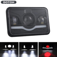 Đèn Pha LED Hình Chữ Nhật 4x6 Inch 9-30V 150W 15000LM Siêu Sáng 6000K Đúc Vỏ Nhôm Chống Thấm Nước Lái Xe Đèn Làm Việc H4 Cắm Cho Xe Tải Bán Tải SUV