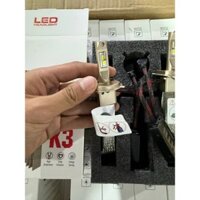 Đèn pha led k3 chân h4 chính hãng bảo hành 1 năm lắp cho xe máy và ô tô sáng siêu mạnh LOẠI