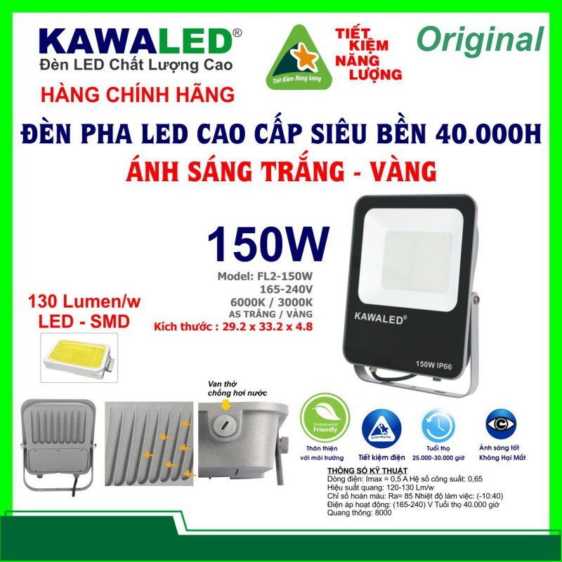 Đèn pha LED Kawaled FL2-150W-T