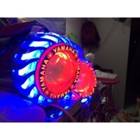 Đèn Pha Led Lens H-09 Gương Cầu Lốc Xoáy Logo Yamaha Cho Xe May