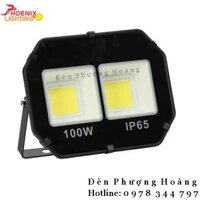Đèn Pha LED Mắt Vuông 100W – Đèn Phượng Hoàng